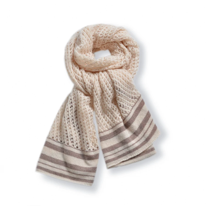 

Женская контрастная вязаная шаль из 100% кашемира, осенне-зимний жаккардовый шарф с цветными блоками, защитный шарф для шеи