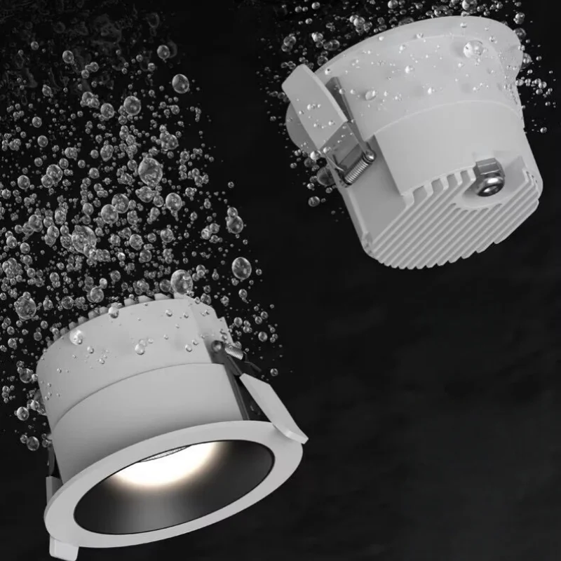Waterproof IP68 LED Tube Light, Anti Fog and Moisture-Proof Bathroom Embedded Outdoor Marker Light, Outdoor Ceiling Kitchen and