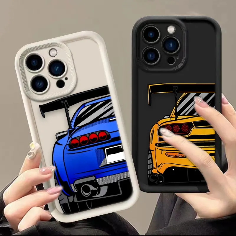 Sports Cars Tokyo JDM Drift Race Phone Case For Samsung M23 M51 M54 NOTE 20 A07 A50 A70 A03S A04 A04E A05 A05S A06 A10 A12 Cover