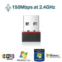 150Mbps RTL8188 Wireless Network Card Mini USB WiFi Adapter LAN Wi-Fi Receiver Dongle Antenna 802.11 b/g/n for PC Windows