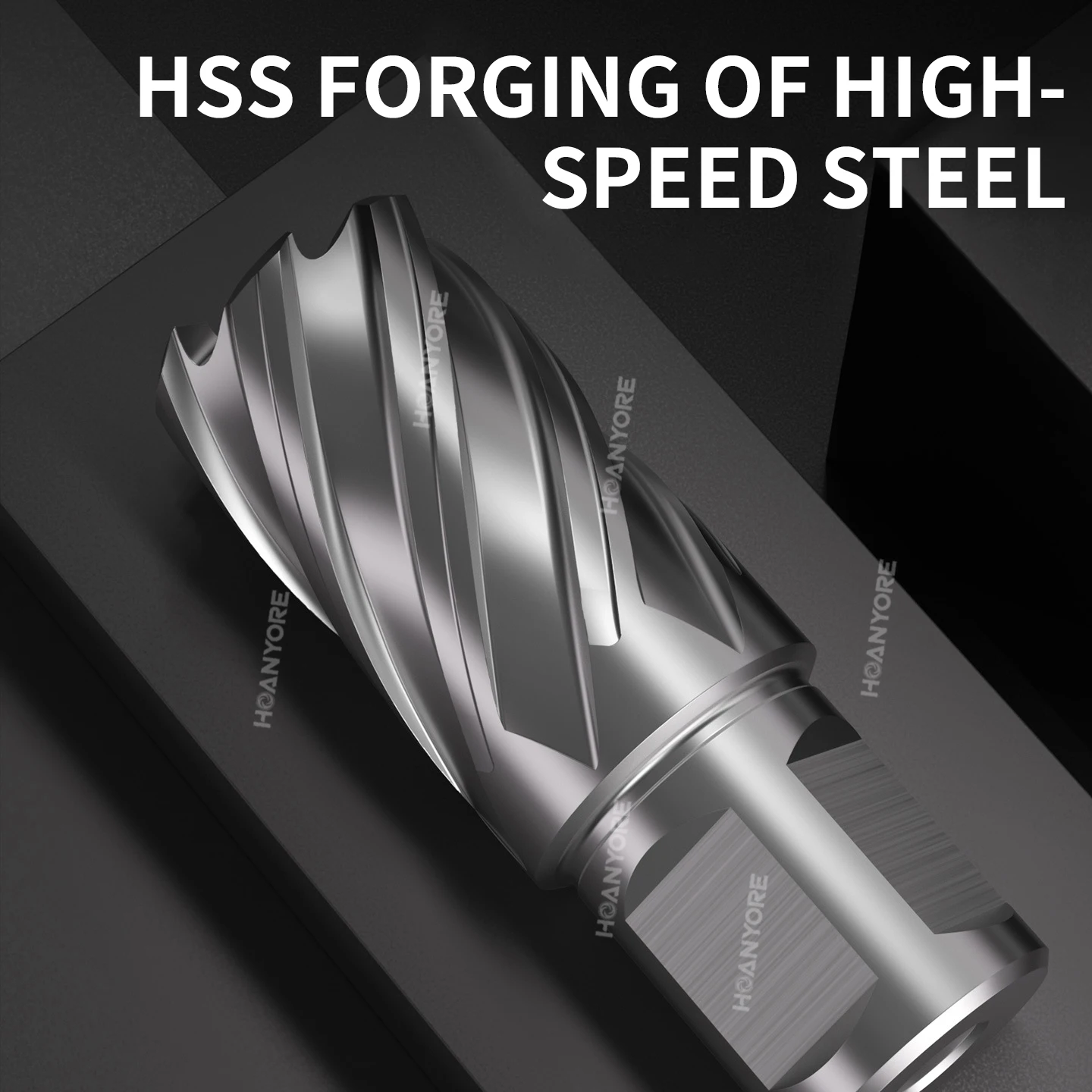 High-Speed Steel Hollow Drill Bit 55mm Deep Core Drilling Magnetic Drill Combination Metal Stainless Steel Hole Cutting Drilling