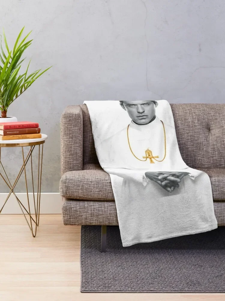 Lenny Belardo - Young Pope Pius XIII - Jude Law Throw Blanket Blankets Sofas Of Decoration manga Personalized Gift Blankets