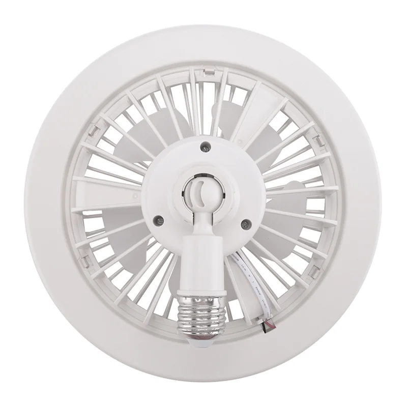 AB08-E27 Ceiling Fan With Lights,Enclosed Low Fan Light, Electric Fan Gimbal Lamp Holder
