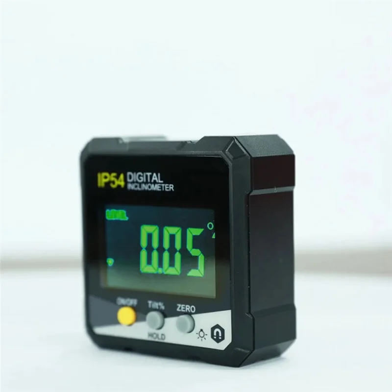 

AB15-4 X 90 Degree IP54 LCD Screen Four Sided Magnetic Inclinometer Digital Display LCD Inclinometer Angle Box Protractor