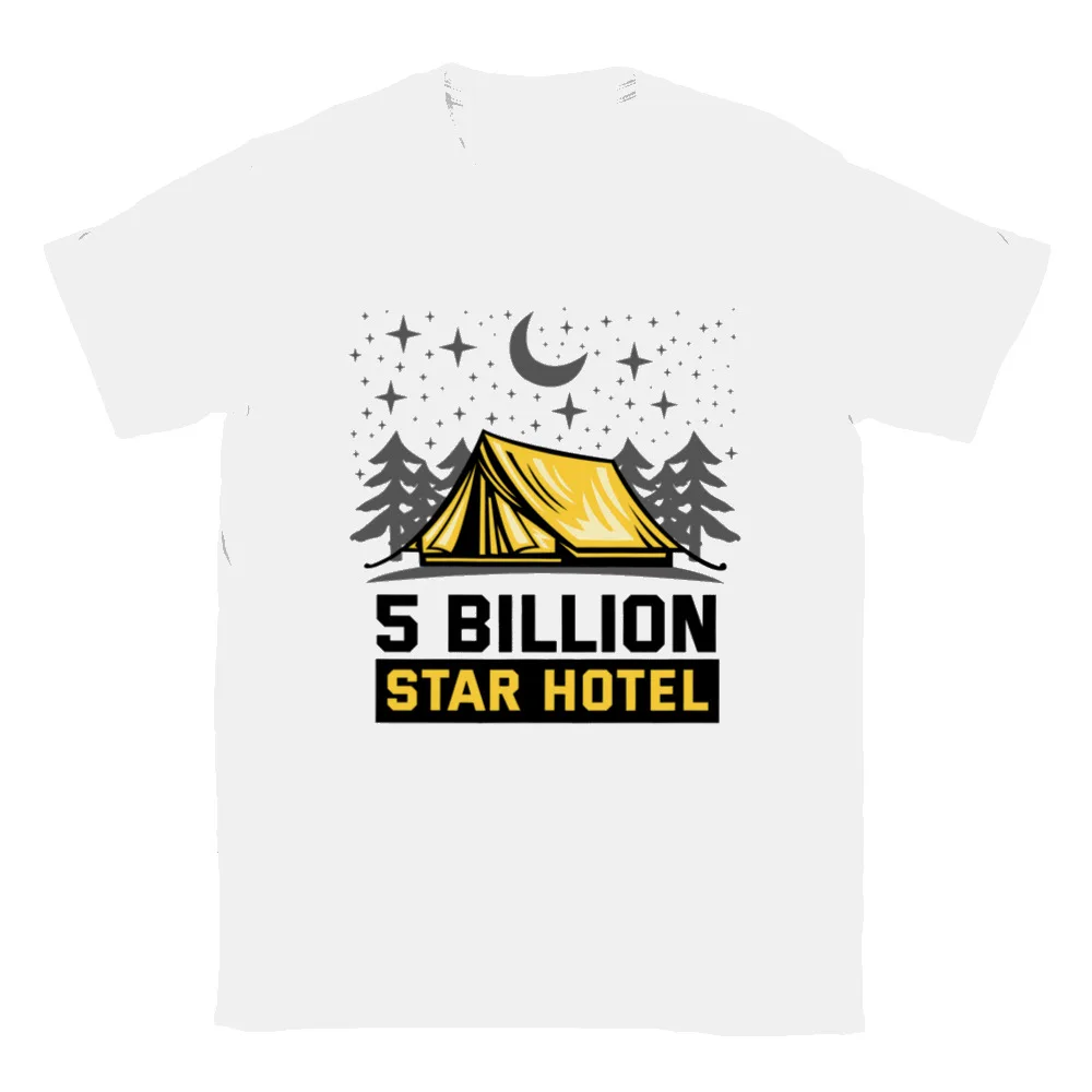 

5 Billion Star Hotel Camping T-shirt