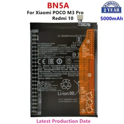 Brand New  BN5A 5000mAh Battery  For Xiaomi POCO mi3 pro mi 3 pro/Redmi Note 10(5G)/Redmi 10 Phone Replacement Batteries.