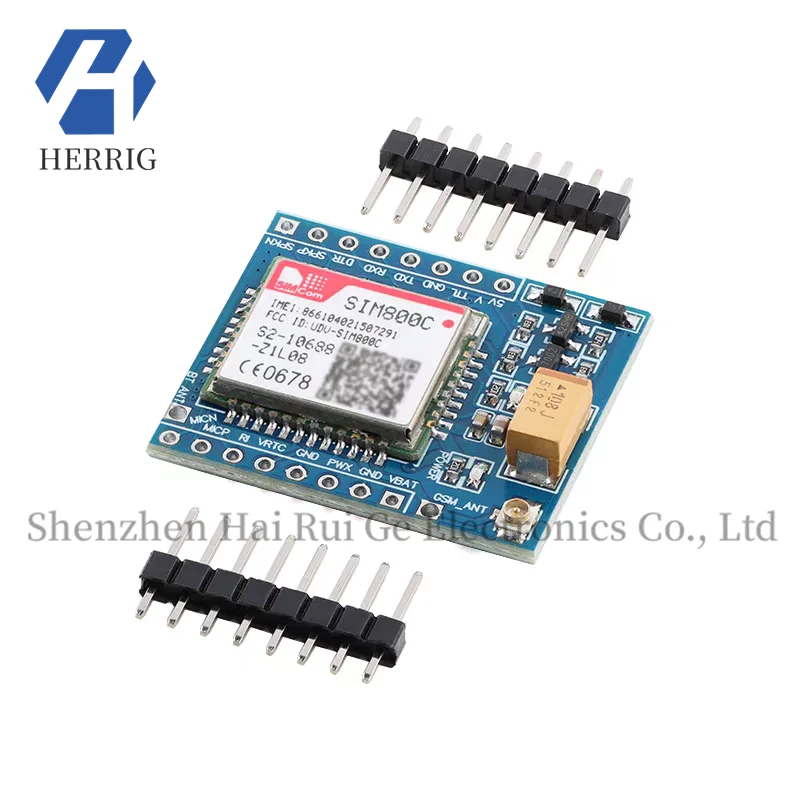 SIM800C Quad-band GSM/GPRS Module Development Board DTMF/MMS/Multiplexing Network Protocol
