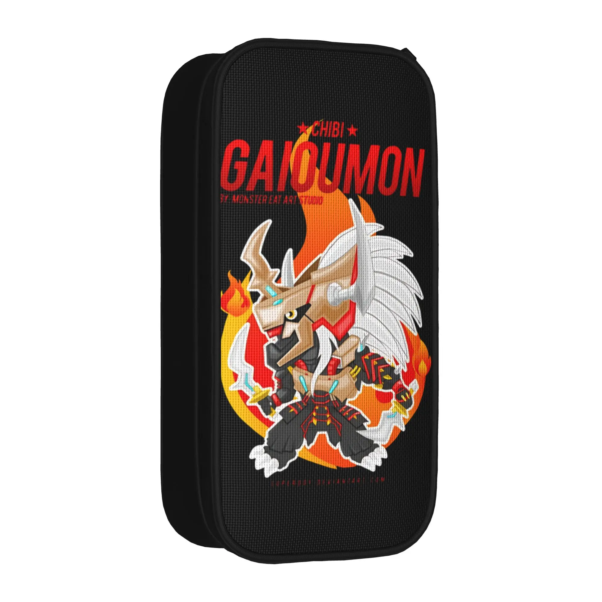 

Digital Monster Digimon gaioumon Pencil Cases New Pen Box Bag Girls Boys Big Capacity School Supplies Cosmetic Pencilcases