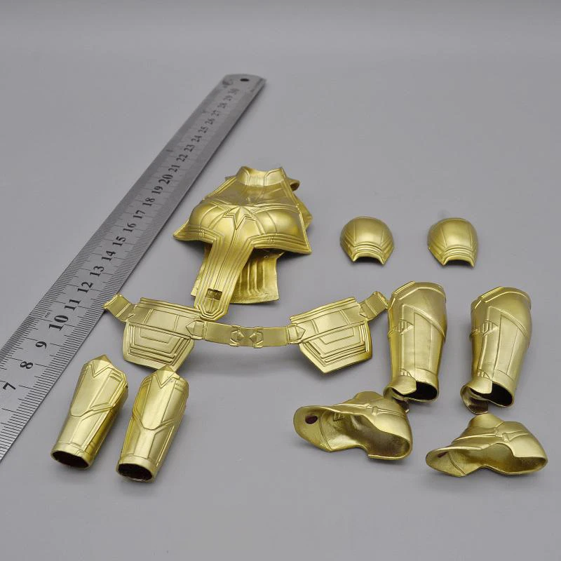 For Sale 1/6 Female Battle Captain Girl Doll Chest Waist Leg Armor Hollow Shoes Accessories Fit 12