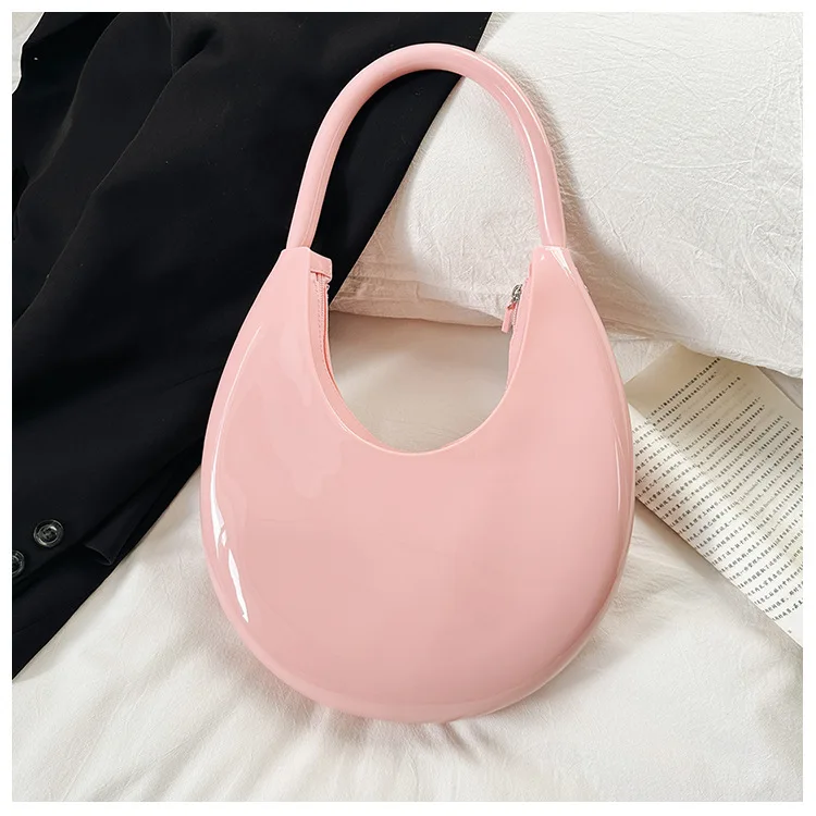 Luxury PVC High Quality Shoulder Bag Candy Colors Jelly Handbag Shell Shoulder Bag Beach Crossbody Bag Bolsa Purse