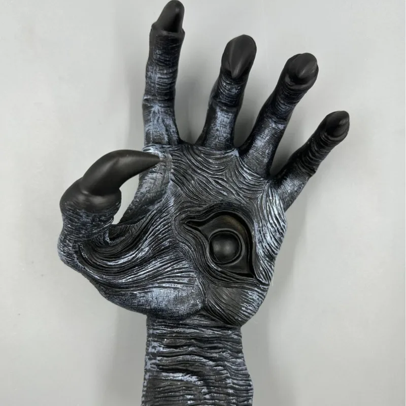 Witch's Hand Figure Wall Hanging Devil's Eye Claws Wall-mounted Resin Simulation Hands Statue 3d Decorative Halloween Decoration