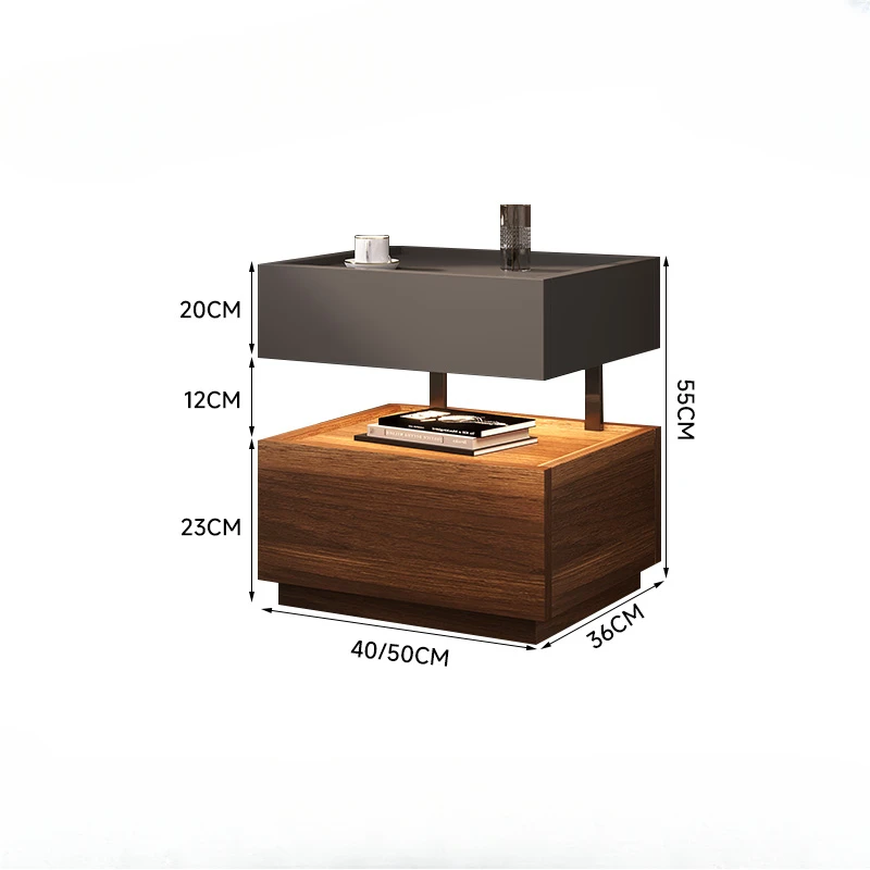 Luxury Living Room Wooden Nightstands Bedroom Aesthetic Side Table Minimalist Organizer Mesas De Cabeceira Bedroom Furniture