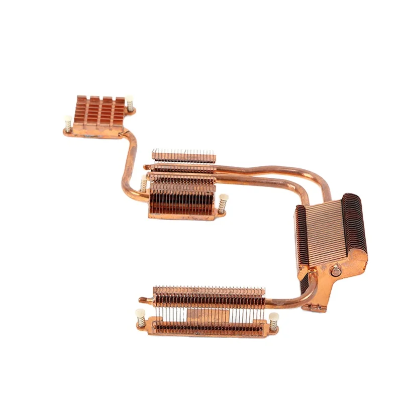 2019 hot notebook cooling system cooling module pure fin heat pipe copper heatsink