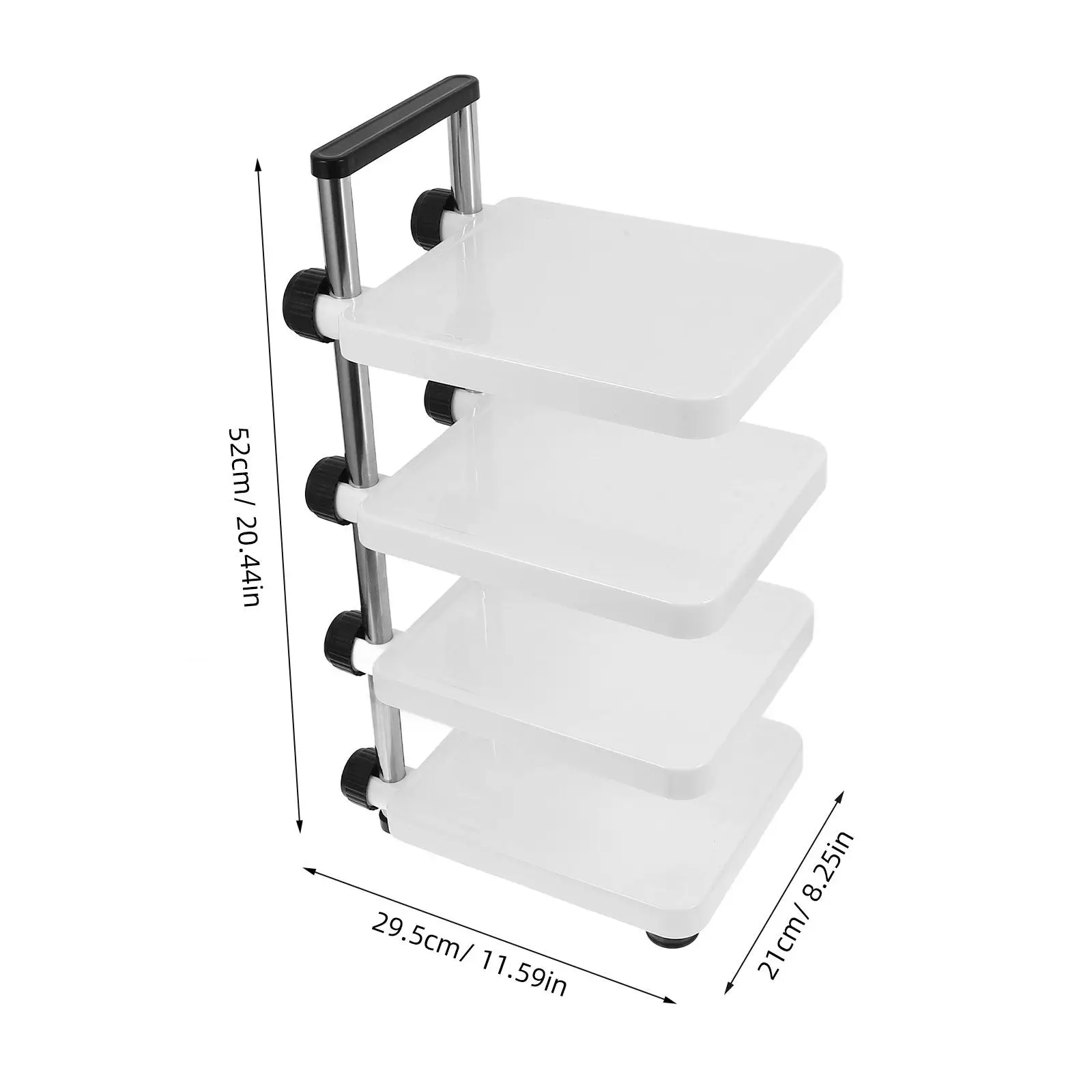Stainless Steel Countertop Cookware Stand Nonslip Multi-Tier Pot Rack Elegant Design Long-Lasting Kitchen Organizer