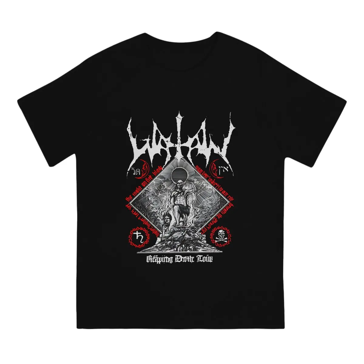 REAPING DEATH TOUR Hip Hop TShirt Watain Leisure T Shirt Hot Sale T-shirt For Men Women