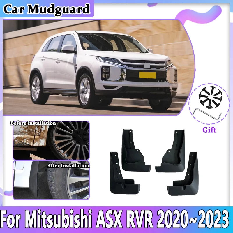 

Автомобильный брызговик для Mitsubishi ASX RVR 2020 ~ 2023 брызговики передние и задние брызговики автоаксессуары