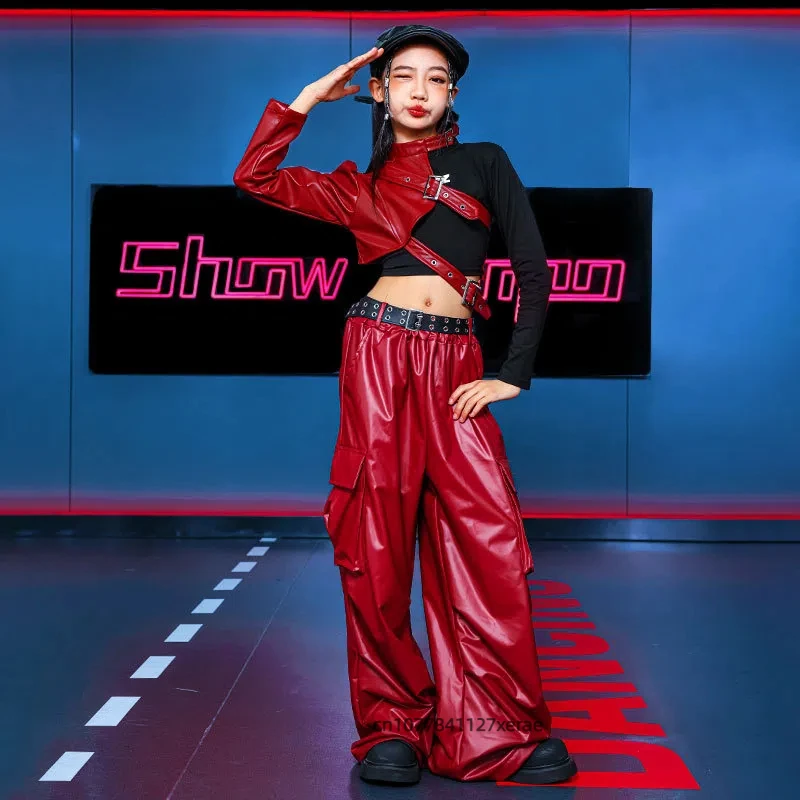 أزياء رقص الجاز للفتيات، مجموعات ألوان زاهية عصرية وعصرية، أزياء أداء رقص الهيب هوب للأطفال