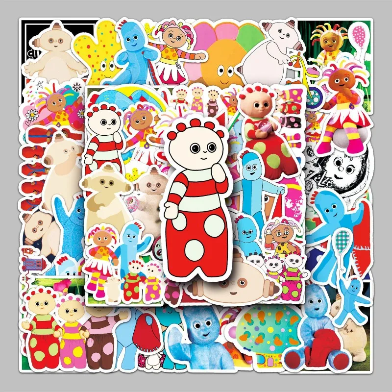 50 ชิ้นการ์ตูนบุคลิกภาพใน Night Garden Creative Graffiti สติกเกอร์ตกแต่ง