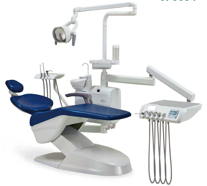 

Economic Unit Leather Cushion Dentist Chair Equipment With Operating Light