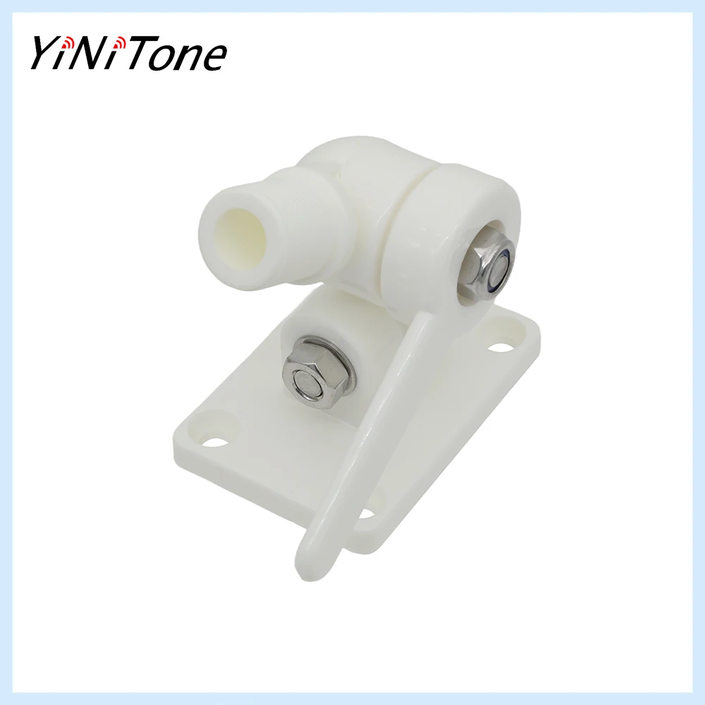 

Nylon bracket base Outdoor Marine antenna fixing mounting Adjustable White Boat clamp with Standard Male Threads