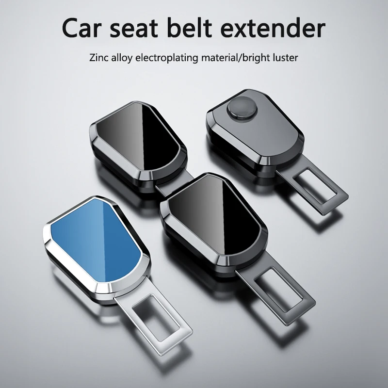 1/2pc Car Metal Logo Seat Belt Extender Safetybelt Buckle Clip Plug For Honda Mugen Jazz Insight Freed Fit CRV Civic Accord City