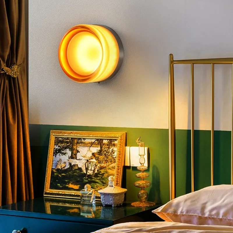 Lámpara de pared LED nórdica, luces minimalistas con patatas fritas para dormitorio, mesita de noche, estudio, pasillo, sala de estar, accesorios de iluminación para Hotel