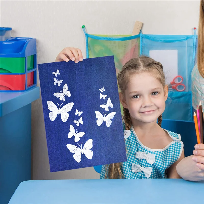 

30 Sheets Cyanotype Paper With 2 Sheet Acrylic Panel Sun Print Paper Kit, Cyanotype Paper