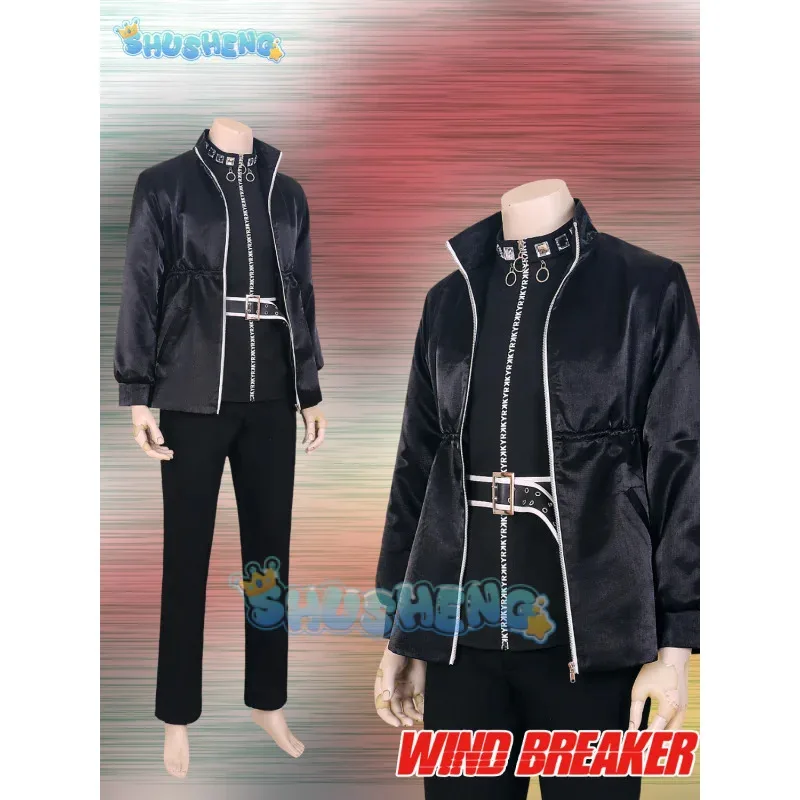 

Aaa12 3Yamato Endo Косплей Костюм Парик Аниме WIND BREAKER Shishitoren Кимоно Униформа Куртка Свитер Очки Choji Tomiyama Hall
