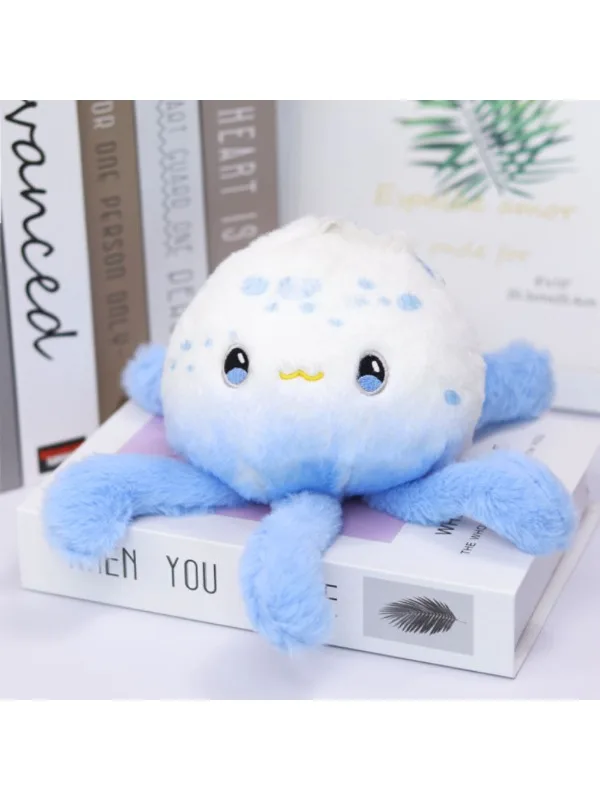 Pluszowa meduza: urocza zabawka pluszowa w stylu akwarium z miękkimi żamami, idealny prezent dla dzieci z motywem oceanu.