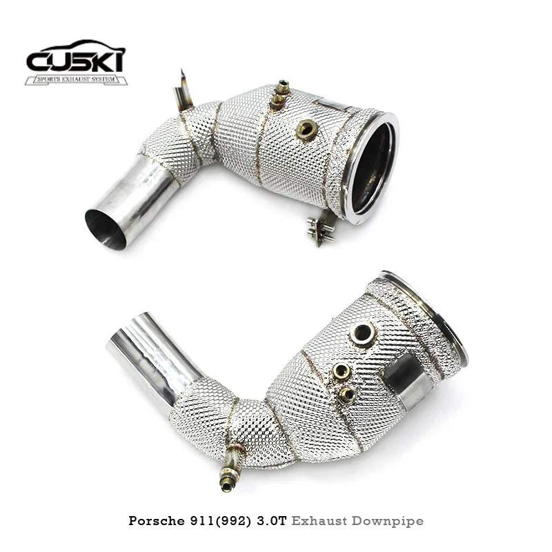 Pertains to Porsche 911(992) 3.0T Exhaust Pipes branch downpipe Automotive Exhaust Modification Fittings,Increased power