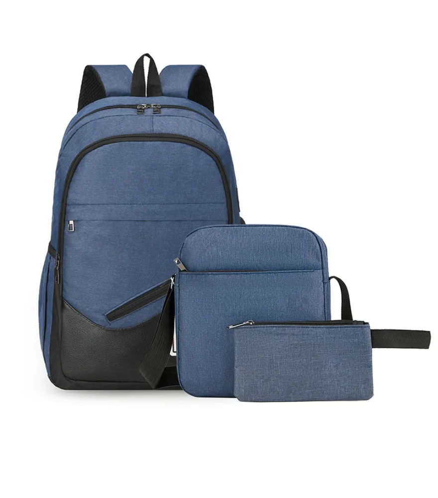 School bag leisure travel oblique span computer backpack wear-resistant large capacity high school students