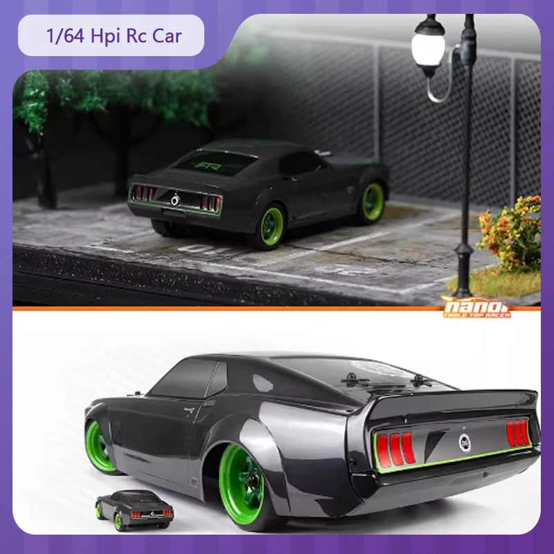 

Rc Cars Hpi 1/64 2.4g With Turn Signal Mini Simulation Ford Mustang Electric Remote Control Car Rtr Children'S Toy Gift