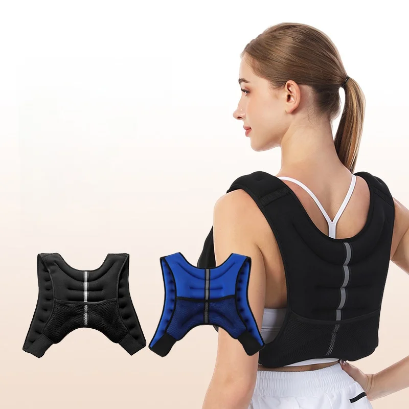 adjustable-weighted-vest-reflective-fitness-training-running-sandbag-strength-training-vest-shirt-for-men-and-women