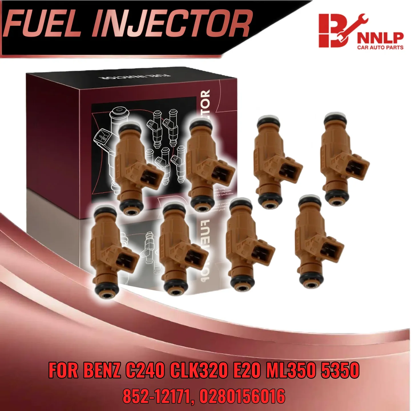 

Для Mercedes Benz CLK500 E430 CL500 CLS500 V8 5.0L 8 шт. комплект топливных форсунок 0280156016 85212171