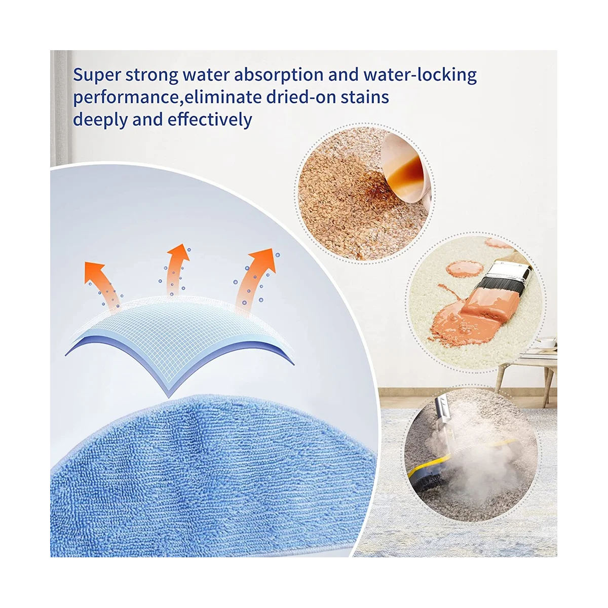 Paño de mopa con filtro Hepa para G8000/G8000 Pro / G20/G20 Pro, repuestos de aspiradora, 12 Uds.