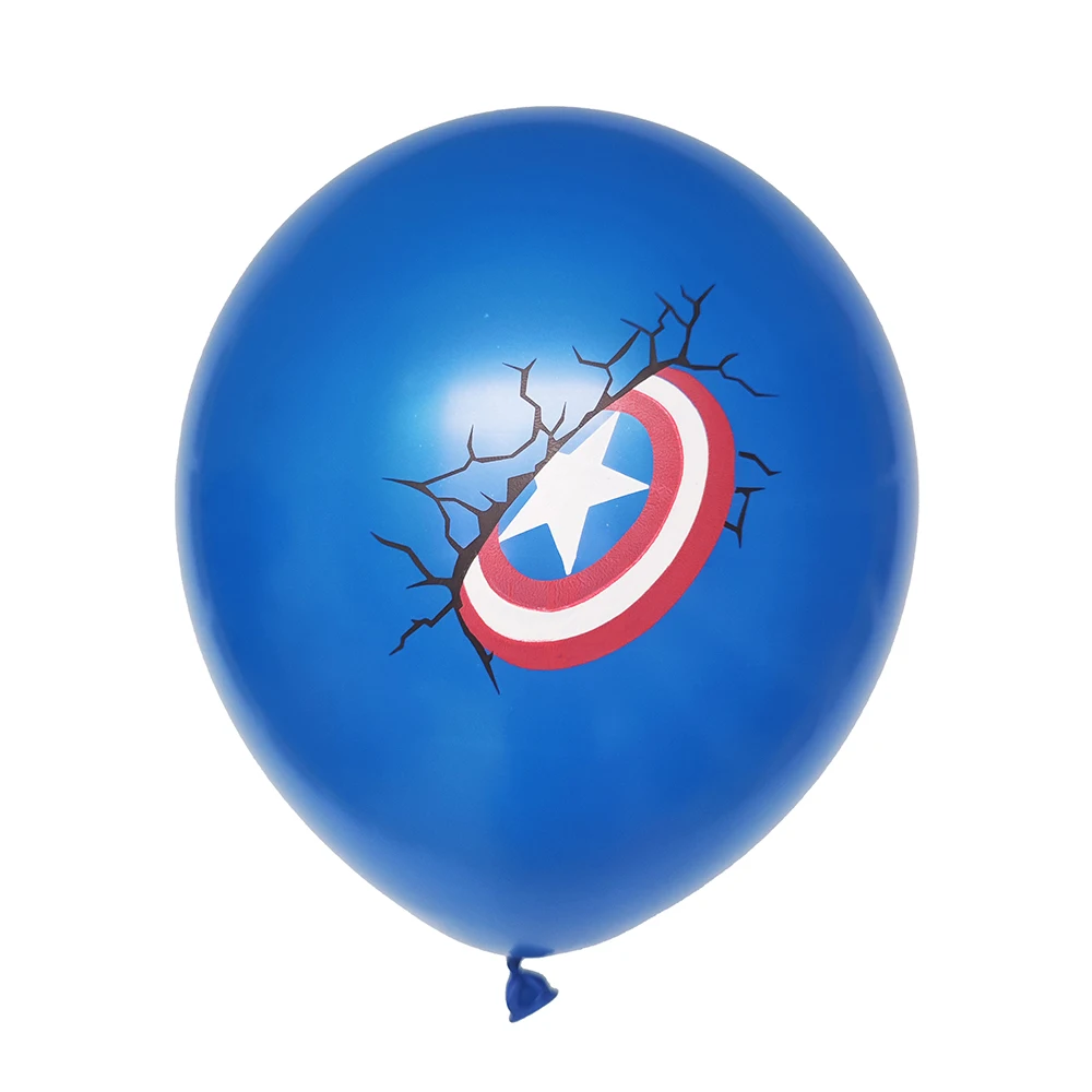 10pcs Spiderman Theme Latex Balloons Helium Globos Boy Birthday Party Avenger Decorations Toy Kid Baby Shower Party Supplies