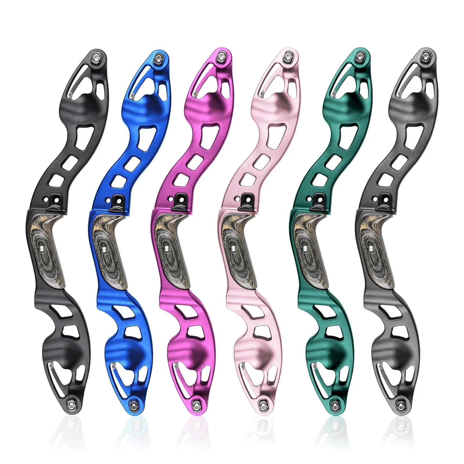 

19" Nika Archery Recurve Bow Riser ET-10 ILF RightHand Aluminum Recurve Bow Riser