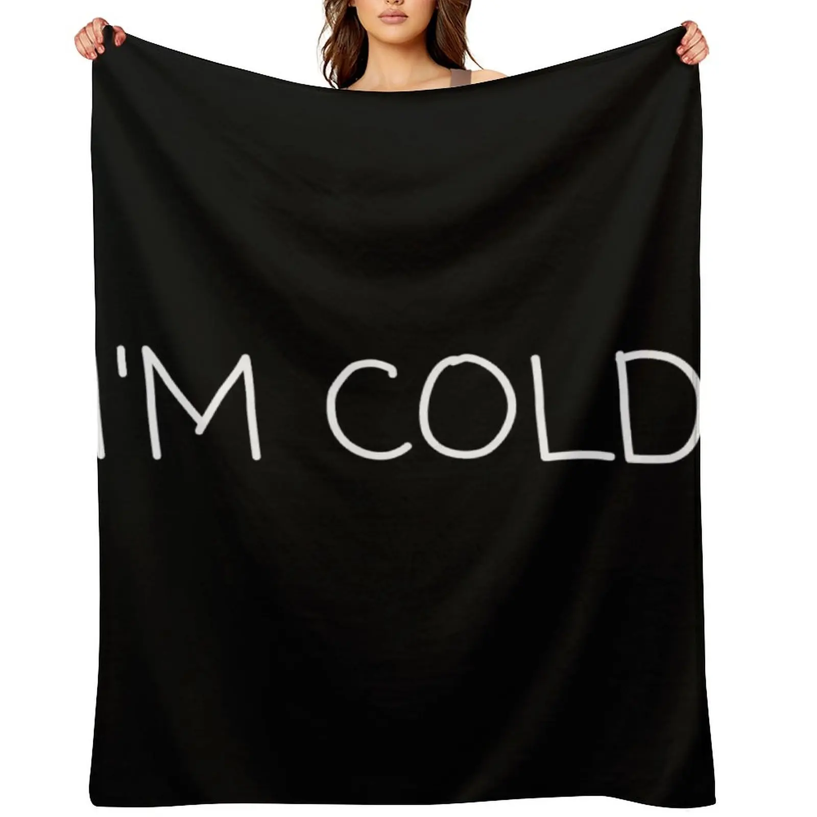 

I'm cold Throw Blanket Beautifuls warm for winter Luxury Brand Cute Plaid Blankets