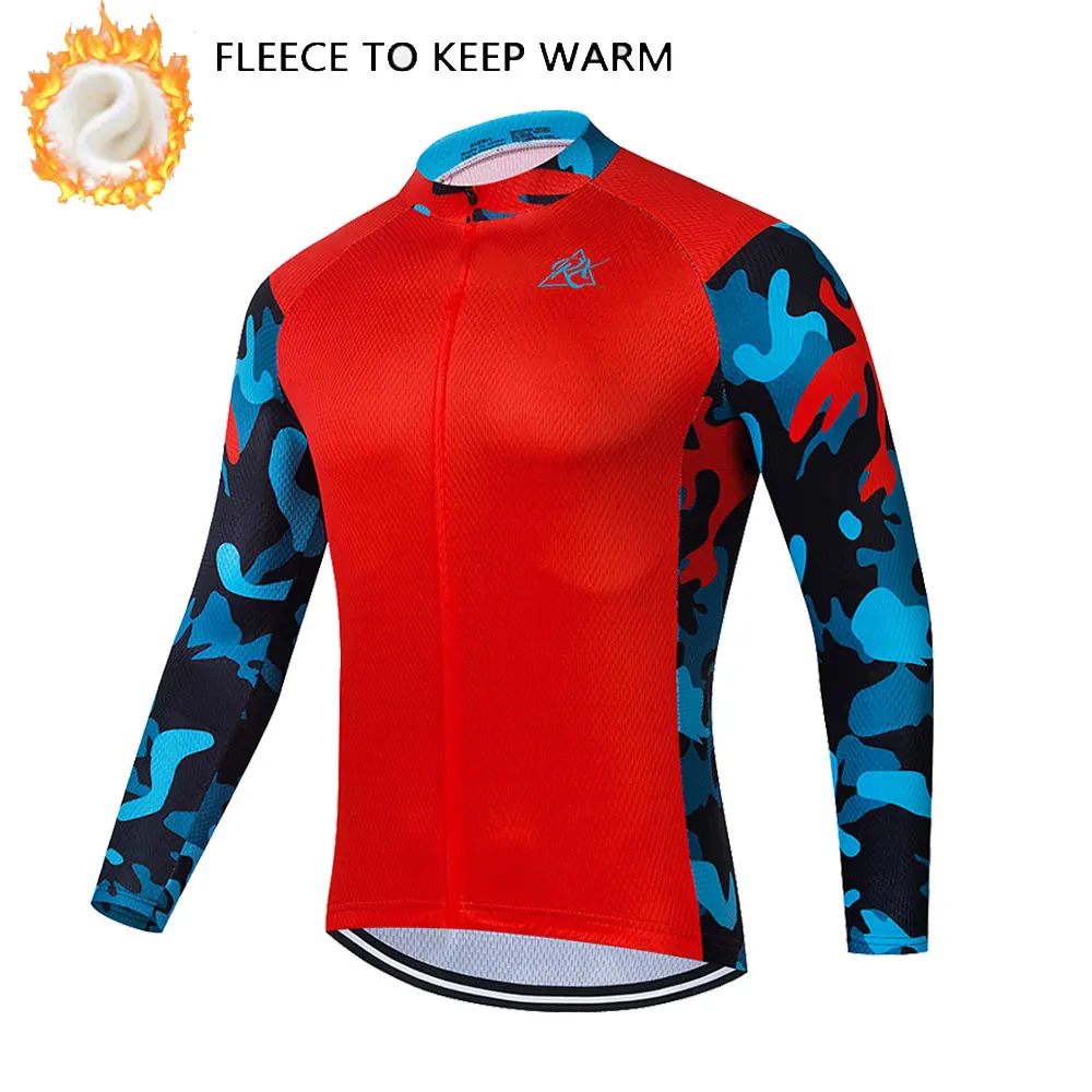 RAUDAX 2023 New Men\'s Winter Cycling Clothing Thermal Fleece Long Sleeve Cycling Jacket Cycling Jersey Pro Cycling Kit Ciclismo