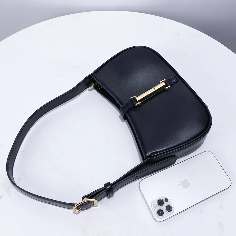 MEDIOW Classic Underarm Bags For Women Luxury Designer Handbags And Purses 2024 New In PU Vintage Lock Decoration Small Shoulder