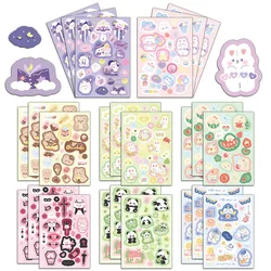 8/PCS Creative Colorful Dream Factory Little Bear Cute Stickers Cartoon Hand Account Gooka Material Skateboard Computer Stickers