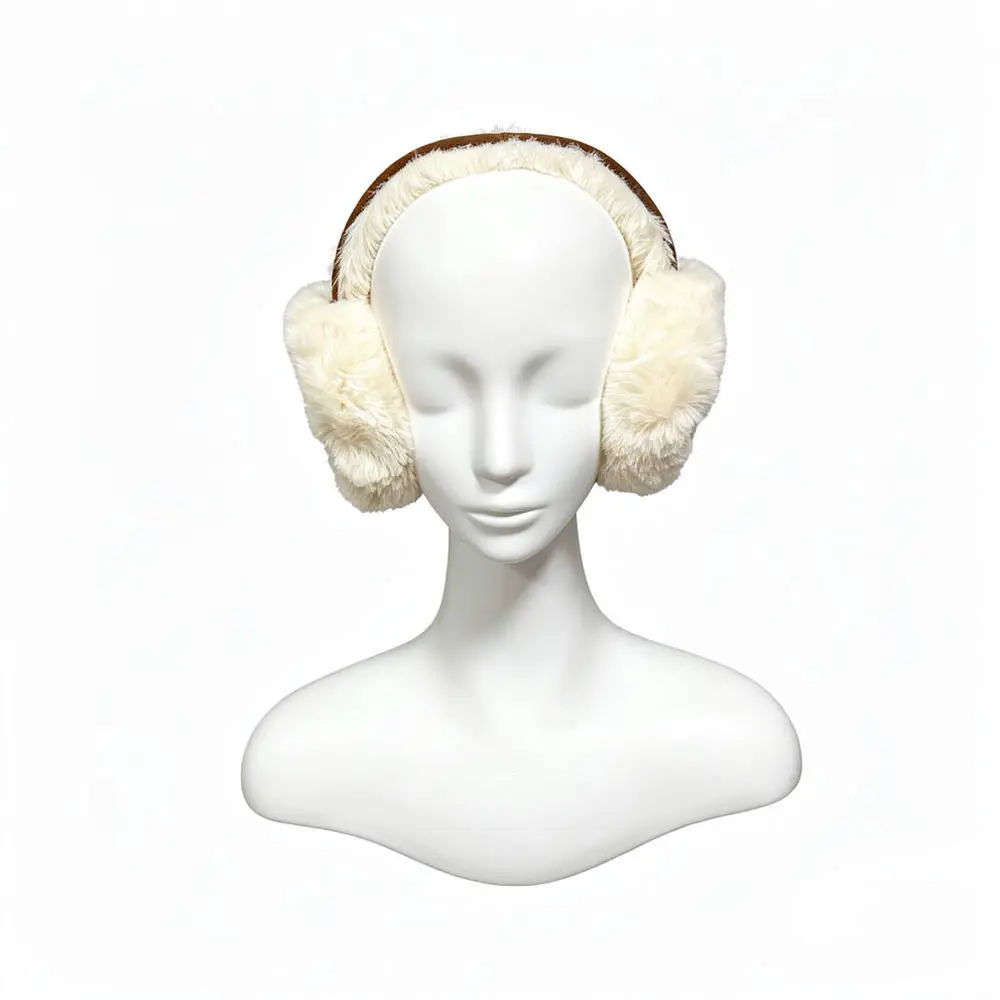Cozy Plush Earmuffs Winter Warm Ear Warmers Unisex Faux Fur Ear Covers Soft Windproof Outdoor Cold Weather Accessory