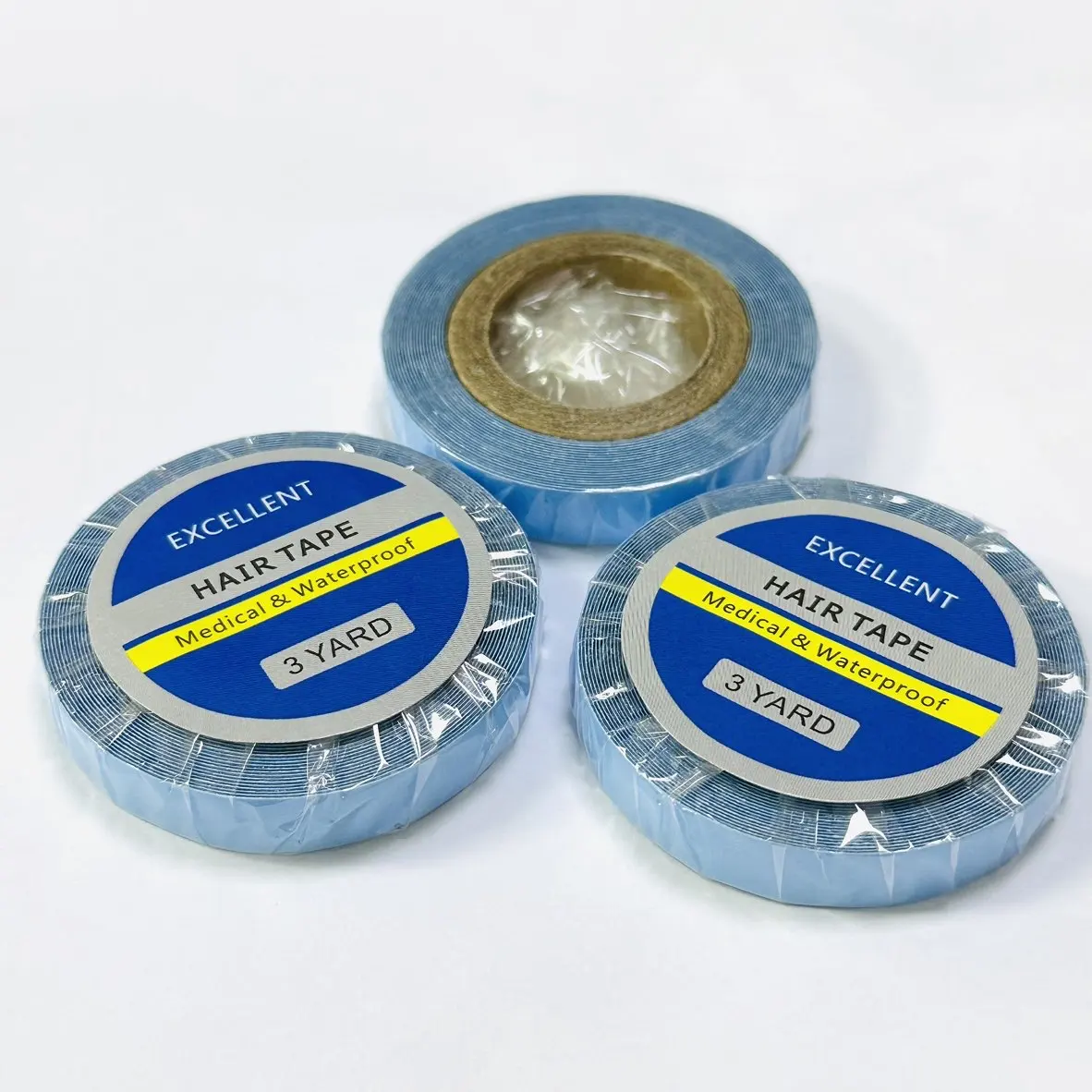 1 рулон, синяя лента для супер волос, двусторонняя клейкая лента для наращивания волос, кружевной парик, парик 0,8 см * 3 ярда