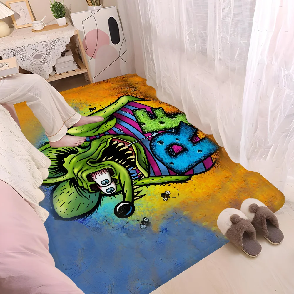 Tales of the Rat Fink cartoon Bath Mat Kids Room Bedroom Decoration Balcony Anti-Slip Doormat Living Room Alfombra