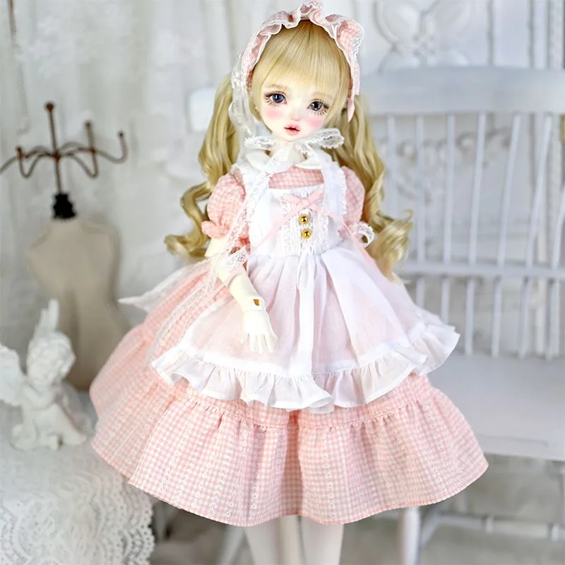 Pink Color 1/6 1/4 Bear Dress，1/3 SD10 SD13 Doll Clothes Free Shipping