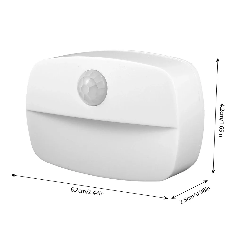6pcs LED Motion Sensor Light Auto On/Off Mini Smart LED Light within 3 Meters for Bedroom Stairs