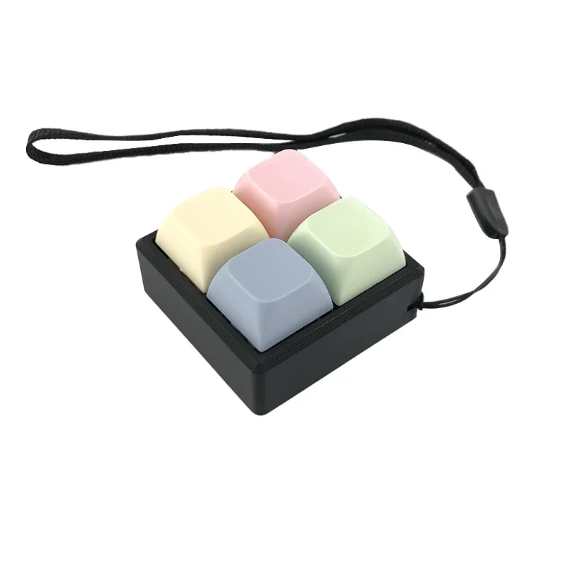 Cliquez sur les jouets clavier porte-clés pendentif touches de décompression capuchon de PC presse du bout des doigts clavier mécanique Fidget jouets d'ennui