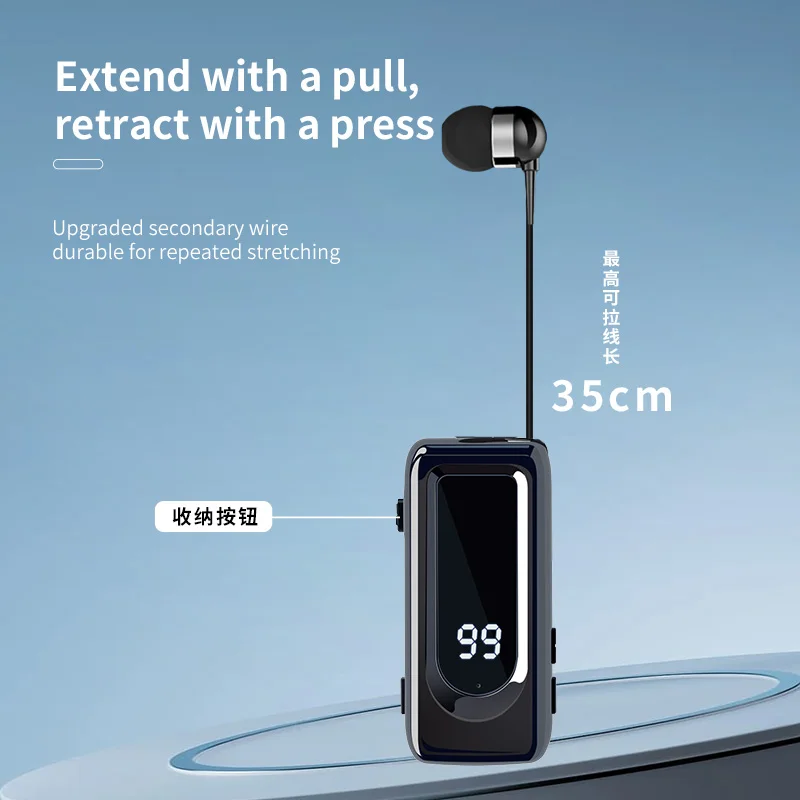 2025 新しい D70 Bluetooth イヤホン交換可能なバッテリーワイヤレスイヤフォン通話リマインドバイブレーター着用クリップドライバー電話用マイク