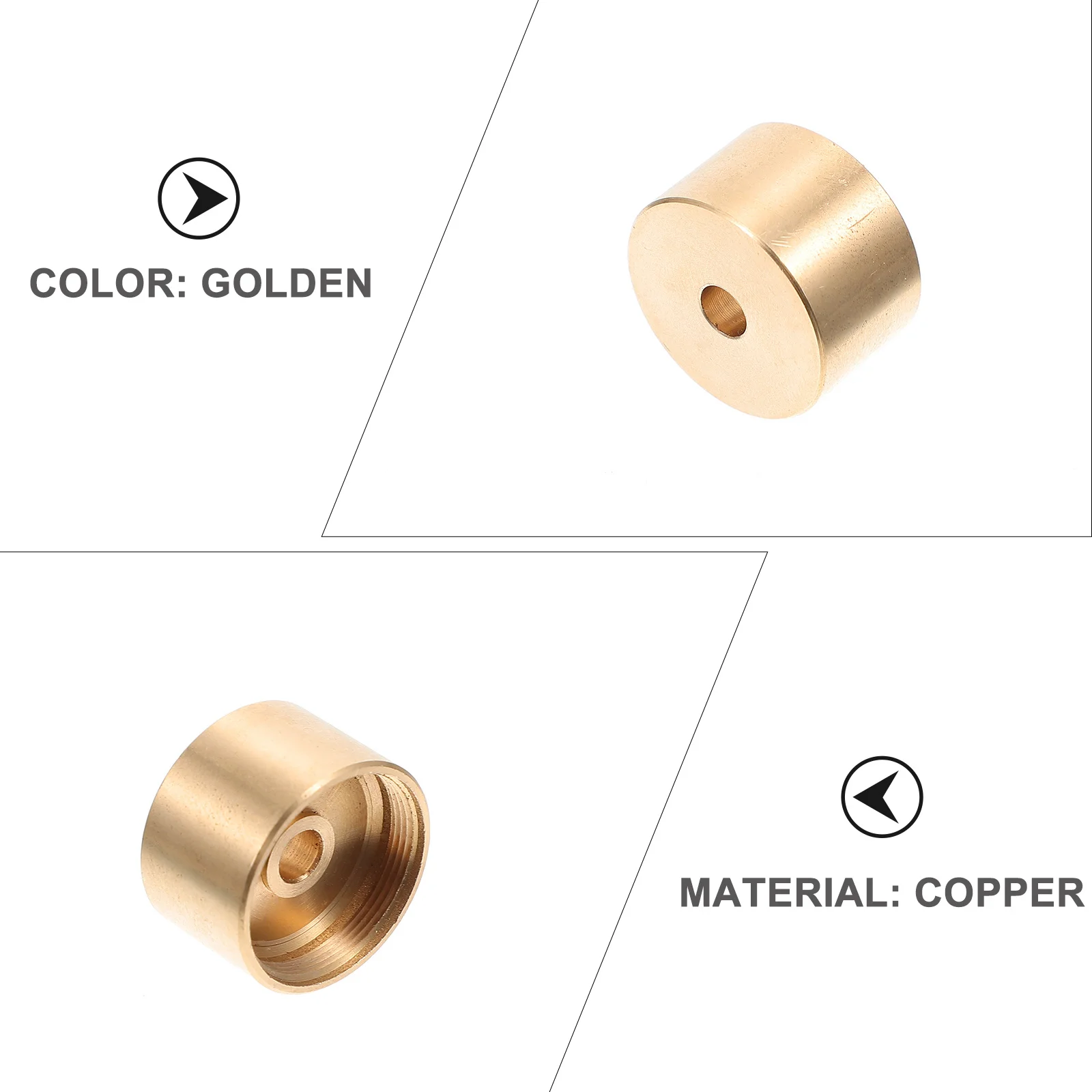 

1Set Trumpet Button Buckles Durable Press Covers Copper Musical Instrument Accessories Practical Trumpet Upper Lower Covers