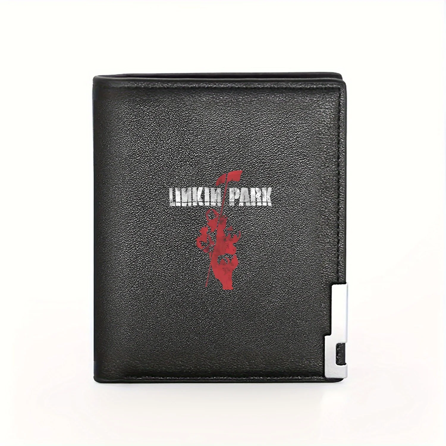 Linkin Park Band Logo Graphic Print Mens Wallet Business Casual Elegant Simple Practical Quality Stylish Creative Christmas Gift